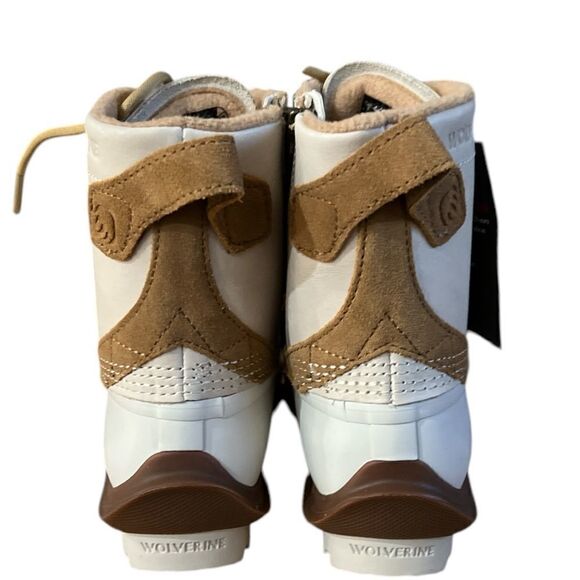 Wolverine Womens 6M Torrent Wool Winter Duck Boot Ivory Snow Treads - W880225 - Picture 7 of 8